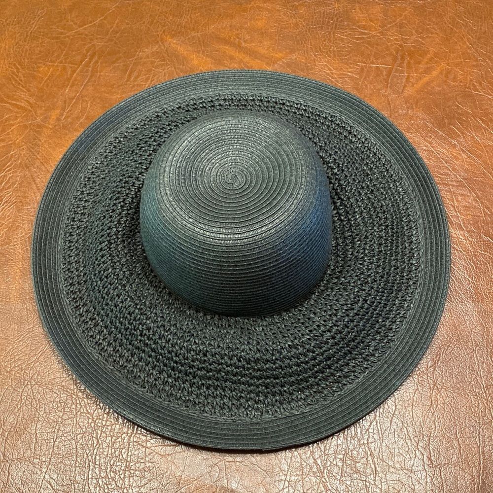 J. CREW black straw hat